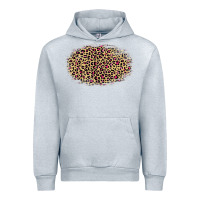 Heather Grey Leopard Pattern Urban Hoodie - RanaPortraitStore