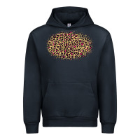 Navy Leopard Pattern Urban Hoodie - RanaPortraitStore