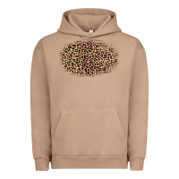 Pigment Burro Leopard Pattern Urban Hoodie - RanaPortraitStore