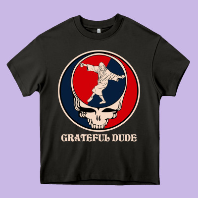 Grateful Dude Heavy Core Tee Designed By Designpulse