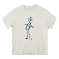 Cream vintage wizard of oz tinman Heavy Core Tee - DesignPulse