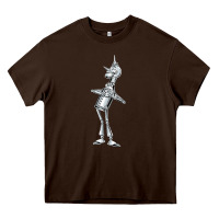 Chocolate Brown vintage wizard of oz tinman Heavy Core Tee - DesignPulse
