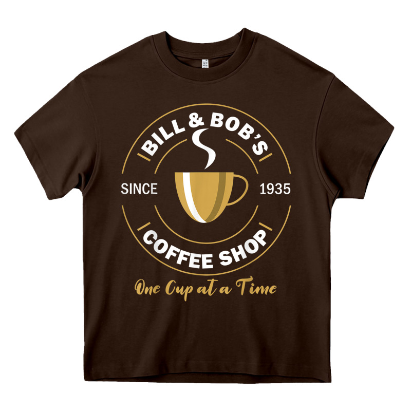 Bill And Bob Coffee Shop Aa Recovery Gift T Shirt Heavy Core Tee by PixelWave | Teevron