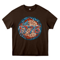 Chocolate Brown Est. 1776 Heavy Core Tee - FaDigitalArtStudio