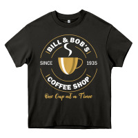 Asphalt bill and bob coffee shop aa recovery gift t shirt Heavy Core Tee - PixelWave