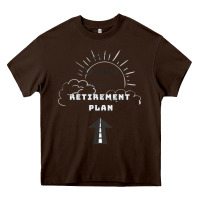 Chocolate Brown the rapture is my retirement plan bible heaven jesus Heavy Core Tee - PixelWave