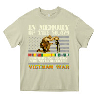 Mossy Vietnam War Veterans US Memorial Day In The Memory Of 58479 38 Heavy Core Tee - PixelWave