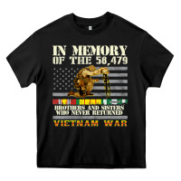 Black Vietnam War Veterans US Memorial Day In The Memory Of 58479 38 Heavy Core Tee - PixelWave