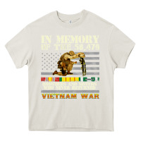 Cream Vietnam War Veterans US Memorial Day In The Memory Of 58479 38 Heavy Core Tee - PixelWave