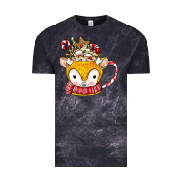 Cloud Black coffee cups animal Vintage Tee - CowhideDigitalArt