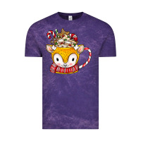 Cloud Purple coffee cups animal Vintage Tee - CowhideDigitalArt
