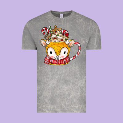 Coffee Cups Animal Vintage Tee Designed By Cowhidedigitalart