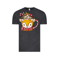 Vintage Black coffee cups animal Vintage Tee - CowhideDigitalArt