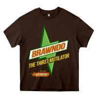 Chocolate Brown brawndo the thirst mutilator   idiocracy inspired active Heavy Core Tee - PixelWave