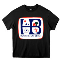 Black Coat of arms of Huntington Beach Heavy Core Tee - PixelWave