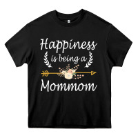Black happiness is being a mommom  cute mothers day gifts Heavy Core Tee - PixelWave