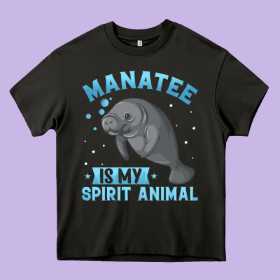 Manatee Gifts Heavy Core Tee Designed By Pixelwave