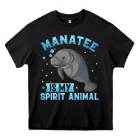 Black manatee gifts Heavy Core Tee - PixelWave