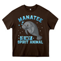 Chocolate Brown manatee gifts Heavy Core Tee - PixelWave