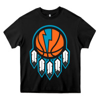 Black OKC Thunder Dreamcatcher 1 Heavy Core Tee - PixelWave