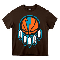 Chocolate Brown OKC Thunder Dreamcatcher 1 Heavy Core Tee - PixelWave