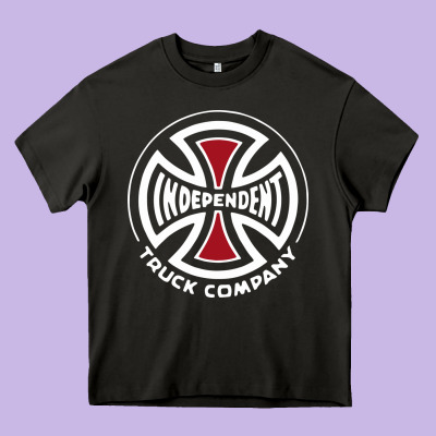 Independent Company Cross Skateboard Heavy Core Tee Designed By Pixelwave
