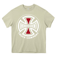 Mossy independent company cross skateboard Heavy Core Tee - PixelWave
