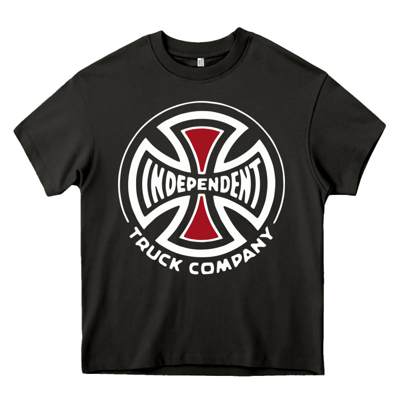 Independent Company Cross Skateboard Heavy Core Tee by PixelWave | Teevron