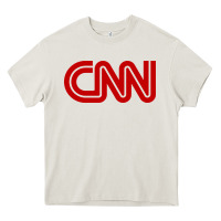 Cream cnn media company Heavy Core Tee - PixelWave