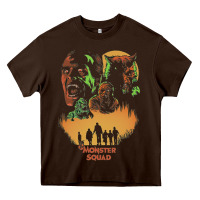 Chocolate Brown The Monster Squad Heavy Core Tee - PixelWave