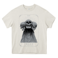 Cream hunt showdown anniversary three of skulls black t shirt Heavy Core Tee - PixelWave