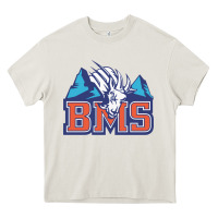 Cream blue mountain state Heavy Core Tee - PixelWave