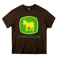 Chocolate Brown Juan Deere Farmer Gardener Landscaper Funny Heavy Core Tee - PixelWave