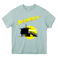 Arona baywatch lifeguard tower sunset   baywatch Heavy Core Tee - PixelWave