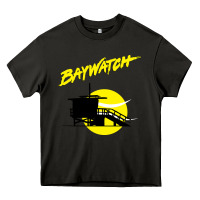 Asphalt baywatch lifeguard tower sunset   baywatch Heavy Core Tee - PixelWave