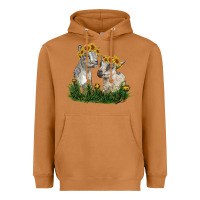 Meerkat baby goats Heavyweight Hoodie - RanaPortraitStore