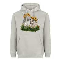 Moon Dust baby goats Heavyweight Hoodie - RanaPortraitStore