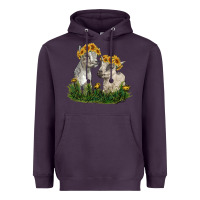 Plum baby goats Heavyweight Hoodie - RanaPortraitStore