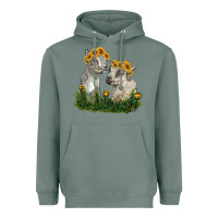 Sage baby goats Heavyweight Hoodie - RanaPortraitStore