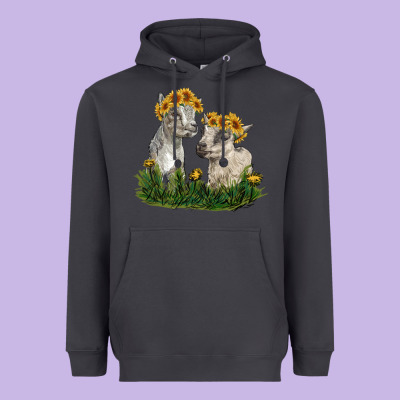 Baby Goats Heavyweight Hoodie Designed By Ranaportraitstore