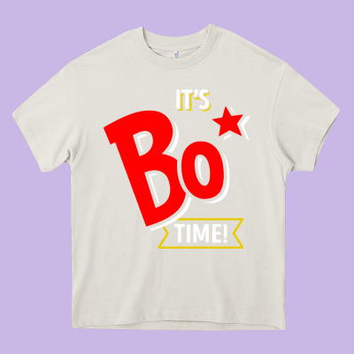 It's Bo Time Heavy Core Tee Designed By Pixelwave