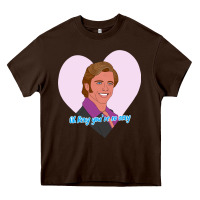 Chocolate Brown sexy rexy Heavy Core Tee - PixelWave