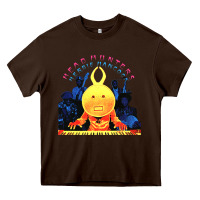 Chocolate Brown Head Hunters Herbie Hancock Unisex Heavy Core Tee - PixelWave