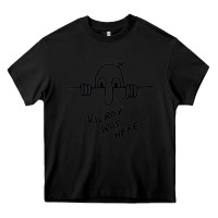 Black Kilroy was here (on RedBubble) gift Heavy Core Tee - PixelWave