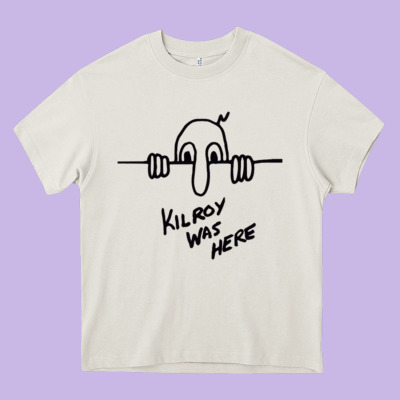 Kilroy Was Here (on Redbubble) Gift Heavy Core Tee Designed By Pixelwave