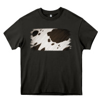 Asphalt Cowhide Black and White Brush Strokes Background Heavy Core Tee - Jasminsmagicworld