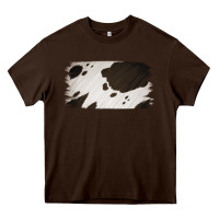 Chocolate Brown Cowhide Black and White Brush Strokes Background Heavy Core Tee - Jasminsmagicworld