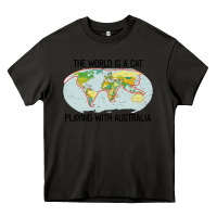 Asphalt the world is a cat playing with australia 2020 shirt Heavy Core Tee - PixelWave