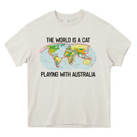 Cream the world is a cat playing with australia 2020 shirt Heavy Core Tee - PixelWave