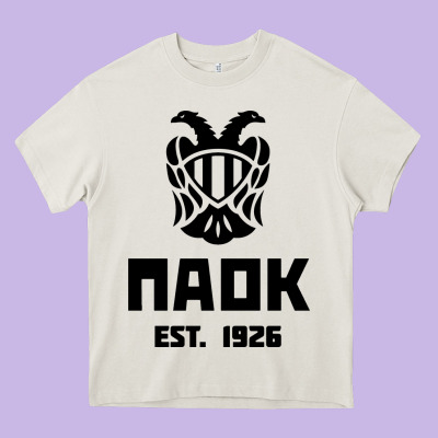 Paok Merch Heavy Core Tee Designed By Pixelwave